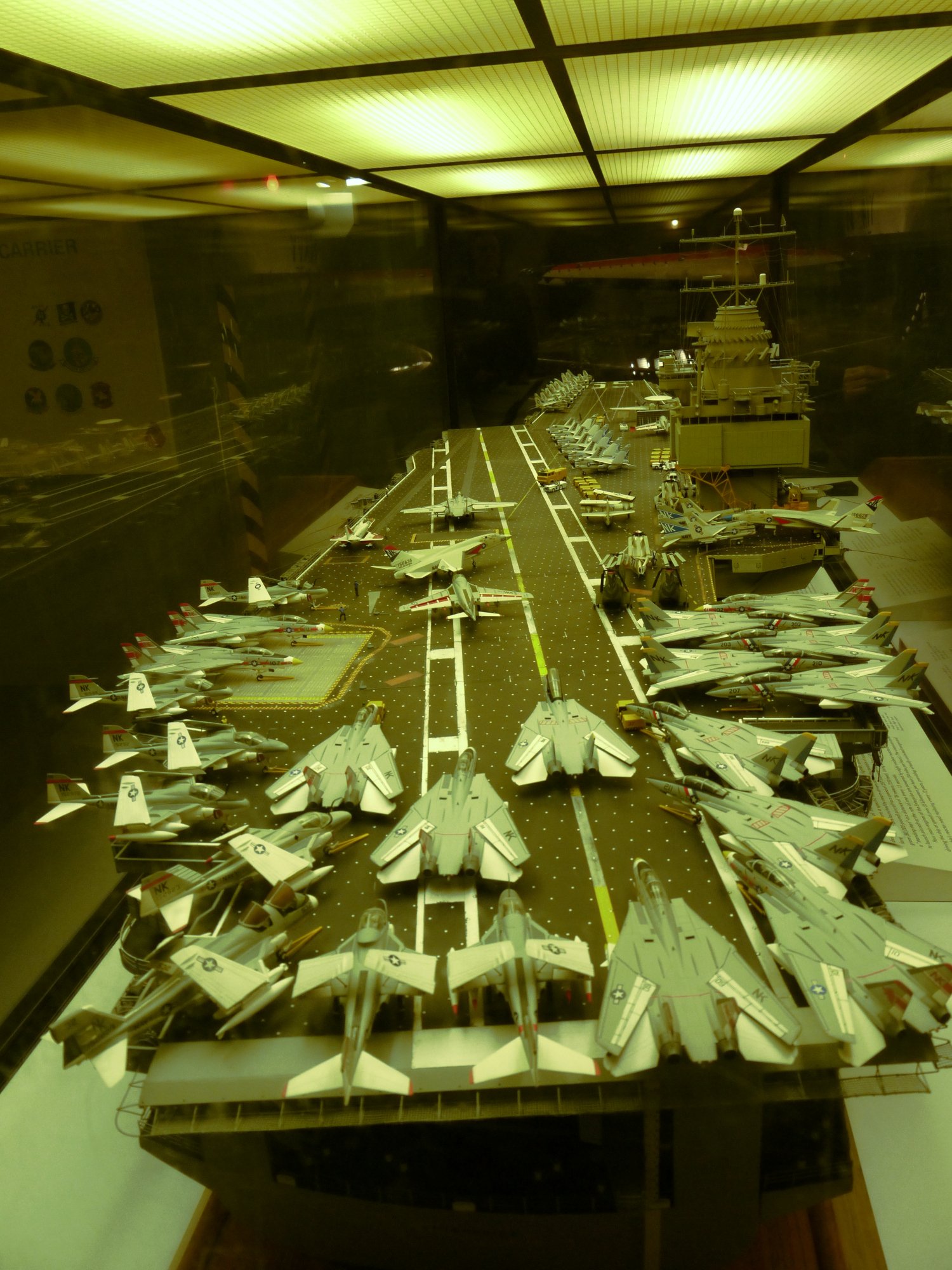Model of the USS Enterprise aircraft carrier