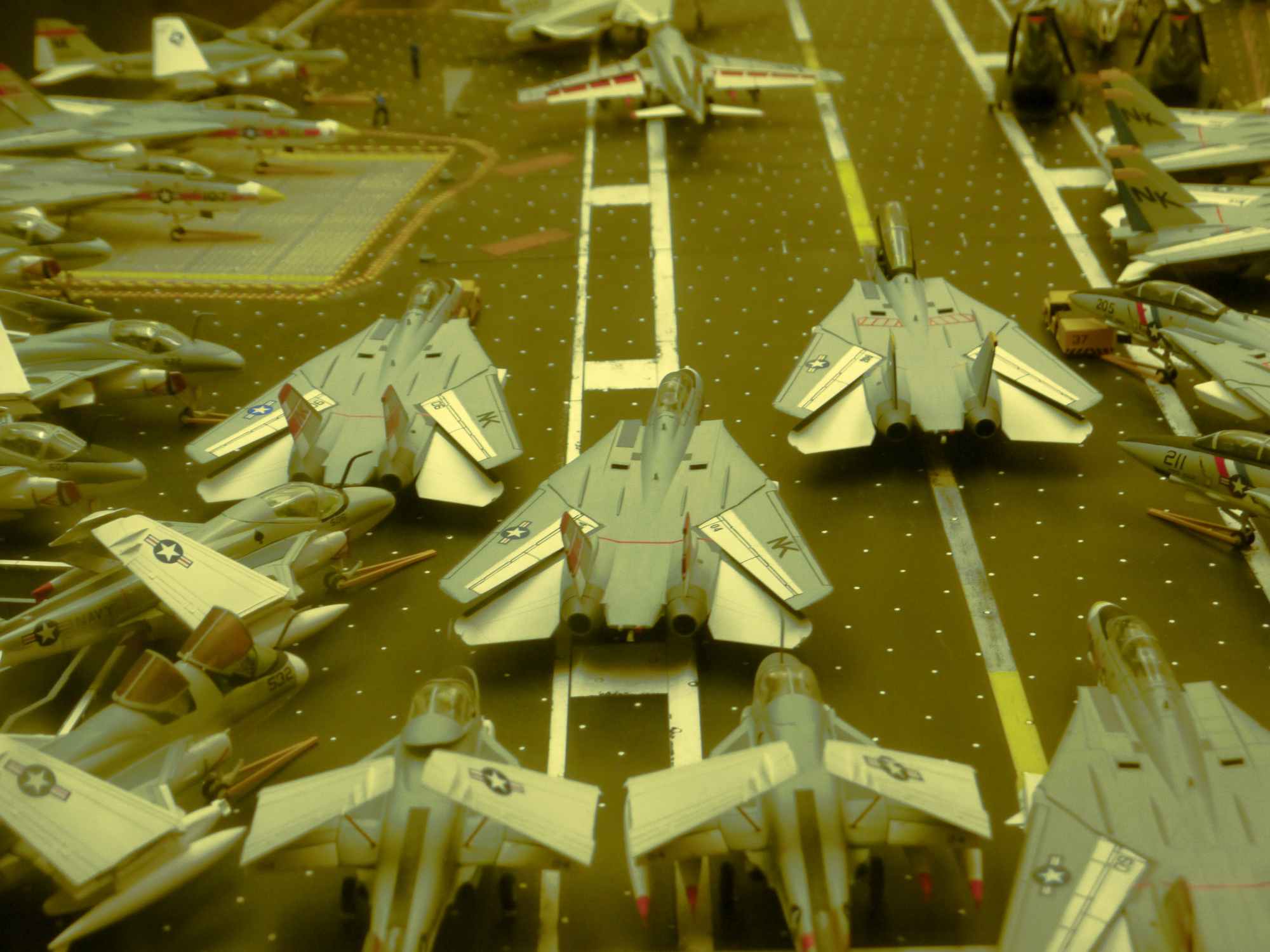 Model F-14 fighters